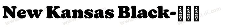 New Kansas Black字体转换